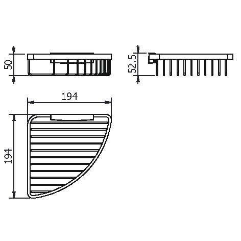 Полка угловая Langberger Accessories 72560