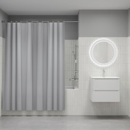 Штора для ванной, 200x180 см, PE, серый, IDDIS, P10PE18i11 Штора для ванной, 200x180 см, PE, серый, IDDIS, P10PE18i11