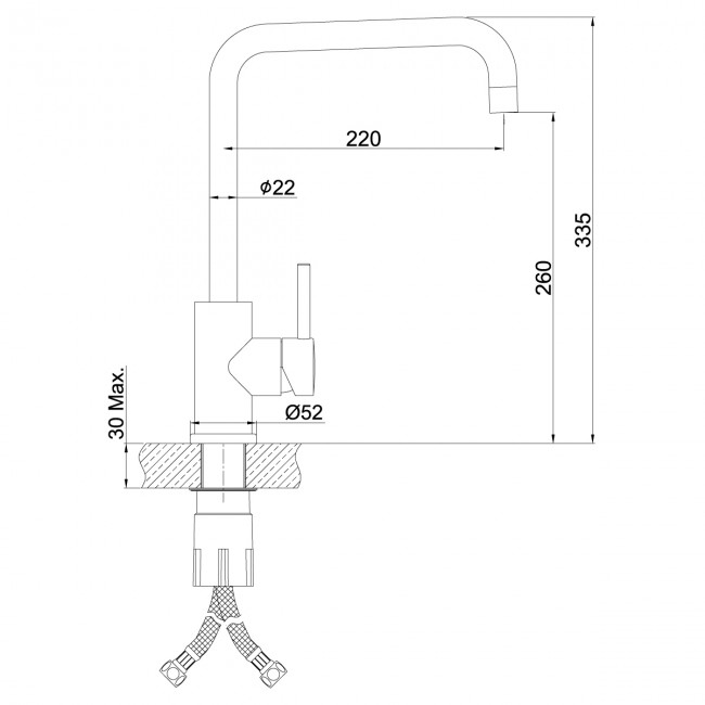Смеситель для кухонной мойки Lemark Expert (LM5077S)
