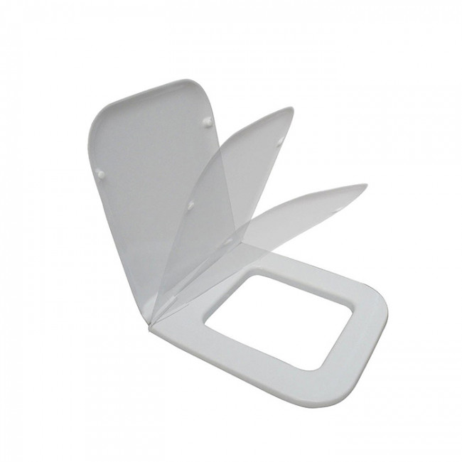 Azzurra Hera Крышка сиденье для унитаза 46,5х38х0,2 см, с микролифтом, цвет: белый