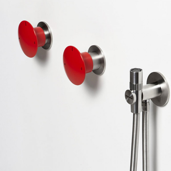 Antonio Lupi Minimayday Смеситель, встраиваемый, цвет: красный