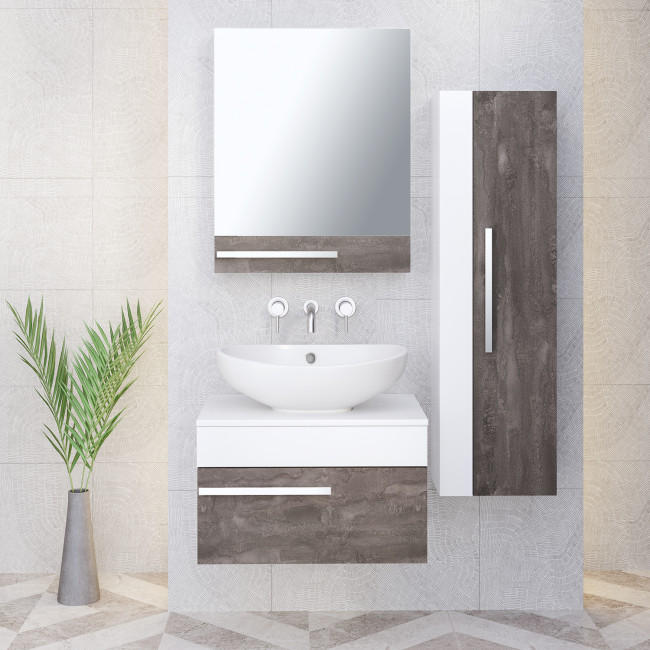 Зеркальный шкаф Runo правый Вудлайн 60 (00-00001006) Зеркальный шкаф Runo правый Вудлайн 60 (00-00001006)