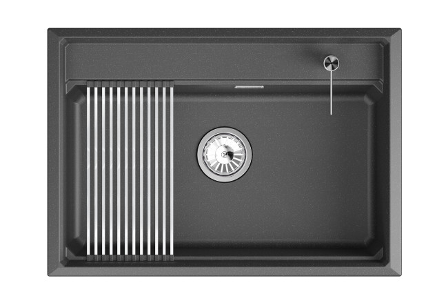 Кухонная мойка GRANULA кварц (7301i, ШВАРЦ) Кухонная мойка GRANULA кварц (7301i, ШВАРЦ)