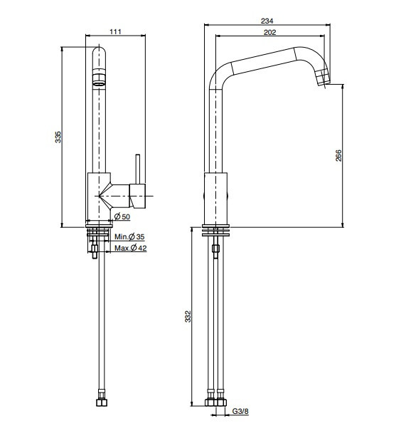Carlo Frattini Kitchen Смеситель для кухни, вращающийся излив, с двумя гибкими шлангами 370мм, цвет: хром Carlo Frattini Kitchen Смеситель для кухни, вращающийся излив, с двумя гибкими шлангами 370мм, цвет: хром