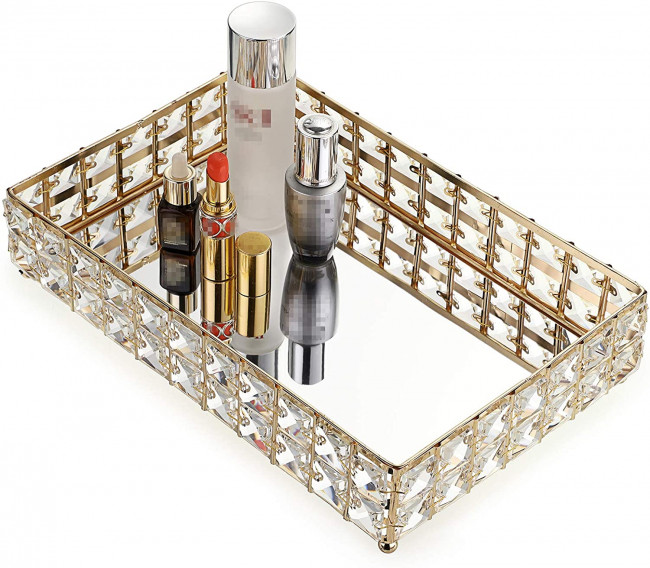 Подставка для предметов 41 см Kassatex Crystal Gold CRY-LTR-GD