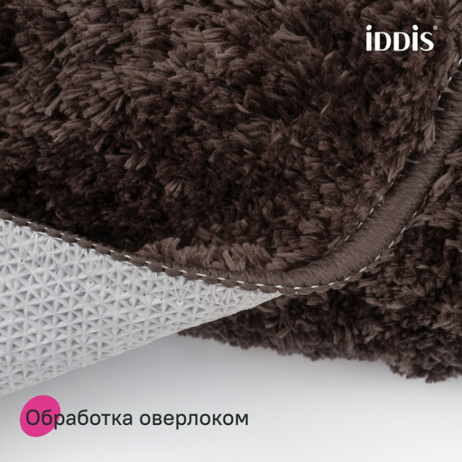 Коврик для ванной комнаты, 50x80, микрофибра, темно-коричневый, IDDIS, BSQS08Mi12 Коврик для ванной комнаты, 50x80, микрофибра, темно-коричневый, IDDIS, BSQS08Mi12