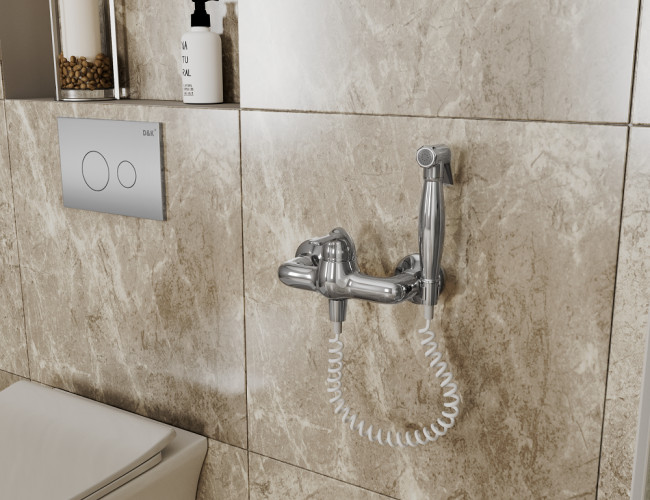 Смеситель с гигиеническим душем встраиваемый DK Rhein Ambrosius (DA1344501)