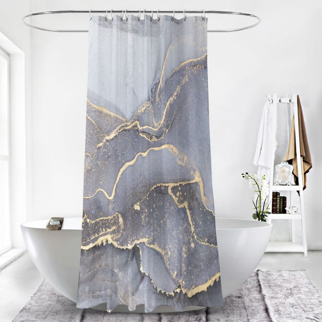 Шторка для ванной 180x180 Carnation Home Fashions Lava LAV115BLE