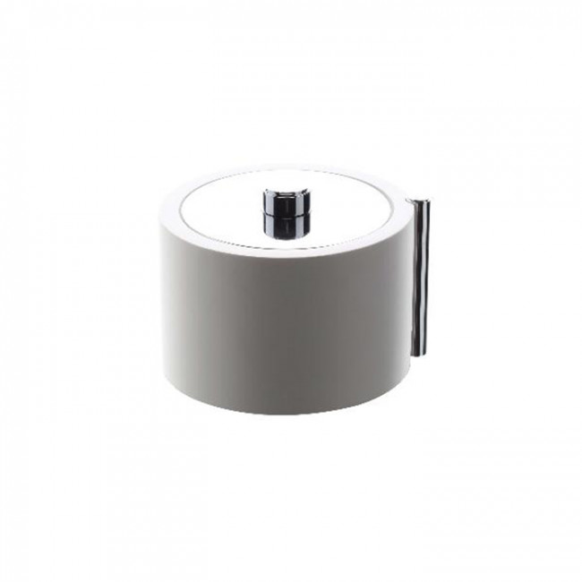 Bertocci Easy Контейнер настольный O8х12см., с крышкой, цвет: белый