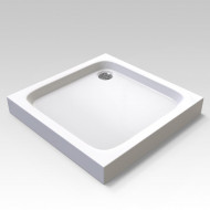 Душевой поддон Veconi Tezeo acrylic TZ-02, 800x800x140, акрил, белый