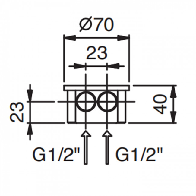 Fantini Внутренняя часть потолочного смесителя для раковины Fantini Внутренняя часть потолочного смесителя для раковины
