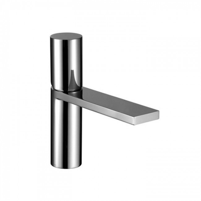 Fantini Milano Смеситель для раковины, 1 отв., излив: 145 мм, цвет: матовая натуральная сталь 31 93 3003WF