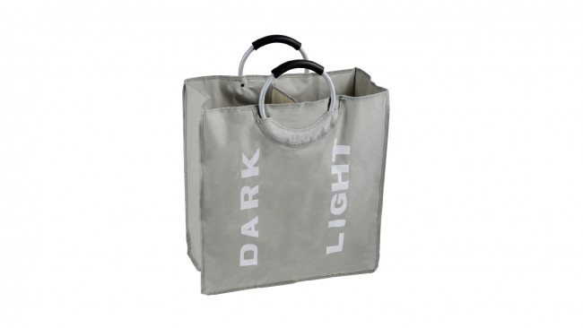 Корзина для белья FIXSEN LOFT STYLE с алюминиевыми ручками серая (FX-1021)