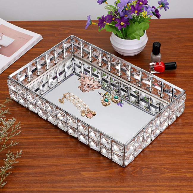 Подставка для предметов 41 см Kassatex Crystal Silver CRY-TR-SLV