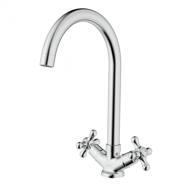 Смеситель Rossinka для кухни с высоким поворотным изливом (H02-76)