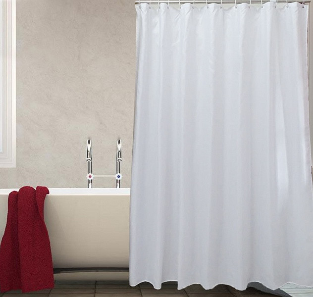 Шторка для ванной 300x200 Carnation Home Fashions Shine White SHI3020W