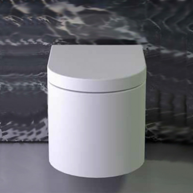 KNIEF Prime Унитаз подвесной 52x39x33см, с крышкой микролифт, цвет: белый матовый (упаковка: 2 коробки)