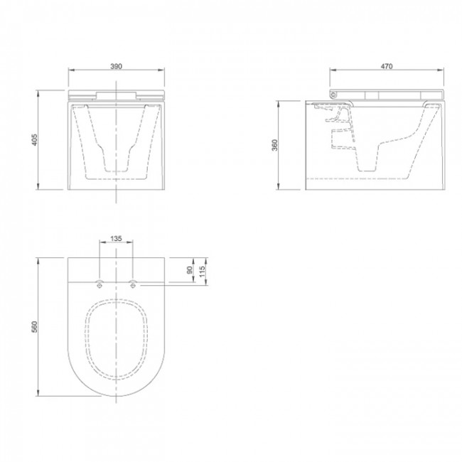 KNIEF Prime Унитаз подвесной 52x39x33см, с крышкой микролифт, цвет: белый матовый (упаковка: 2 коробки)