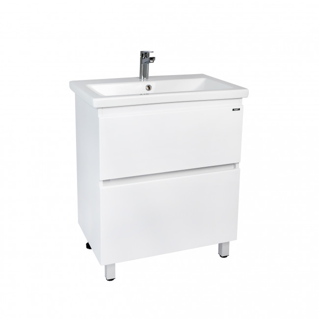 Тумба VIANT "Мальта" 2 ящика белая 425х655х820 под раковину .S-UM-COM70/1-w (COMO 70) (VMAL70COBEL-T2Y)