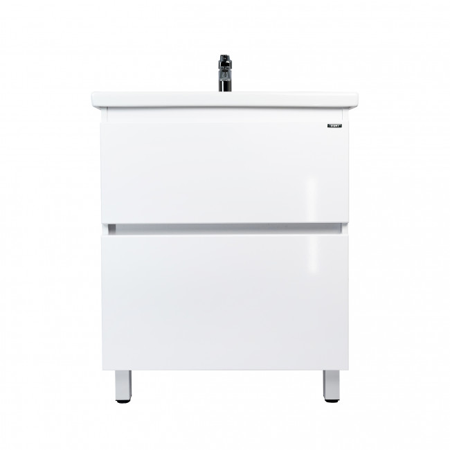 Тумба VIANT "Мальта" 2 ящика белая 425х655х820 под раковину .S-UM-COM70/1-w (COMO 70) (VMAL70COBEL-T2Y)