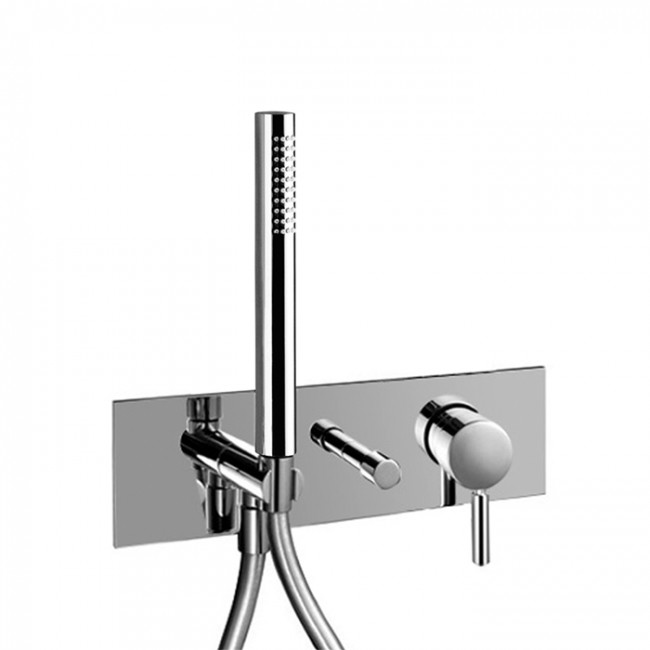 Fantini Nostromo Смеситель для ванны/душа, встраиваемый, цвет: нержавеющая сталь