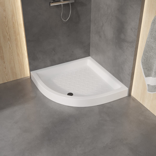 Душевой поддон полукруглый керамический RGW CR/R 800x800 Душевой поддон полукруглый керамический RGW CR/R 800x800