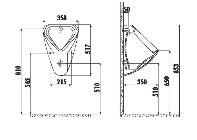 CREAVIT Писсуар TP630