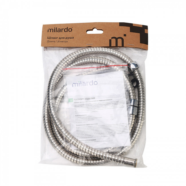 Шланг для душа Milardo Essential 1,6 м EPDM (130S160M19)