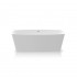 KNIEF Cube Ванна отдельност-я 170х80х57см, с щелевым переливом, цвет: белый