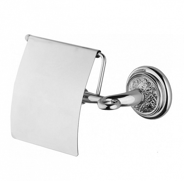Держатель для туалетной бумаги с крышкой WellWood Old British Chrome AC-021100100 Держатель для туалетной бумаги с крышкой WellWood Old British Chrome AC-021100100