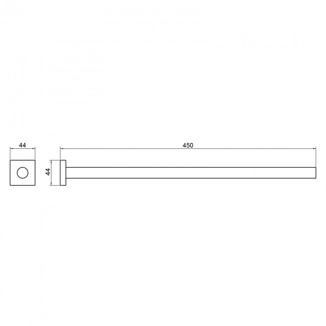 Полотенцедержатель Timo Selene черный (12055/03)