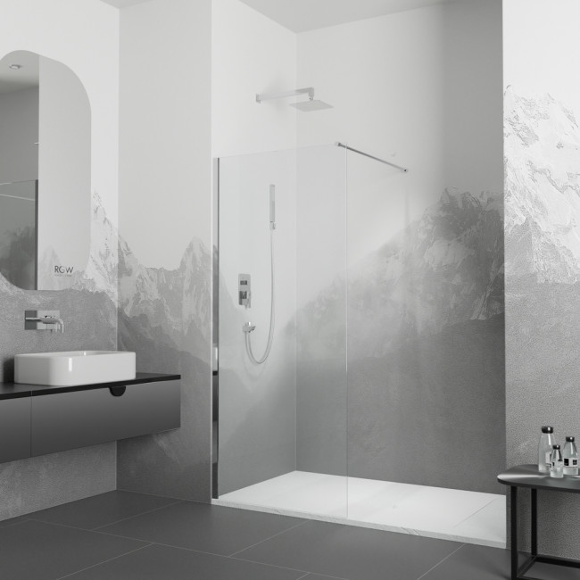Перегородка для душа RGW WA-002 800 мм Хром/Прозрачное