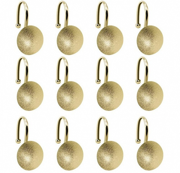 Набор из 12 крючков для шторки Carnation Home Fashions Buttons Gold PHP-BT/64 Набор из 12 крючков для шторки Carnation Home Fashions Buttons Gold PHP-BT/64