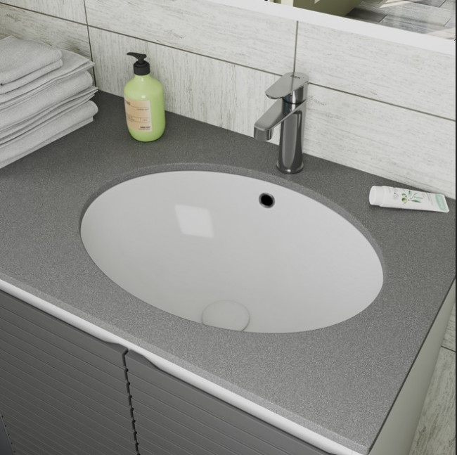 Раковина под столешницу DQ Venice белая 605*440*205мм (DT1021716)