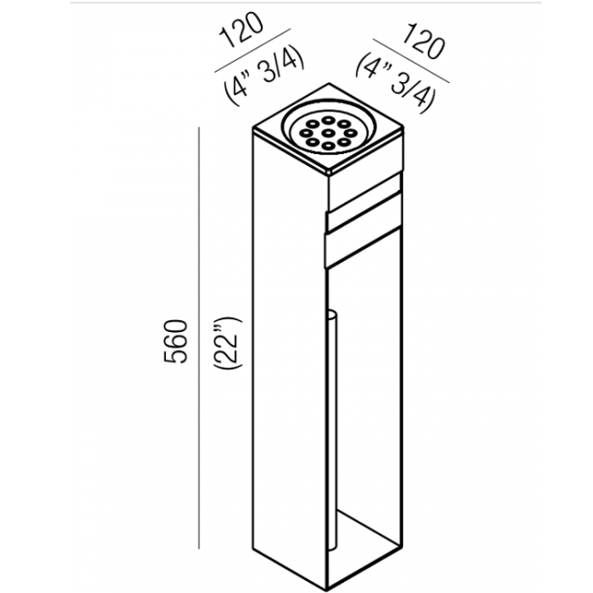 Agape 369 Стойка 56см., с держателем запасных рулонов т/б и мыльницей, подвесной, цвет: сатин