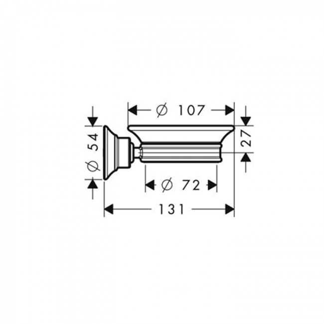 Axor Montreux Мыльница, подвесная, цвет: хром