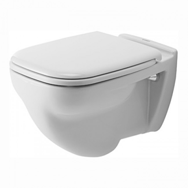 Duravit D-Code Комплект: подвесной унитаз 253509 35.5х54.5см.+ сиденье с автоматическим закрыванием 006739
