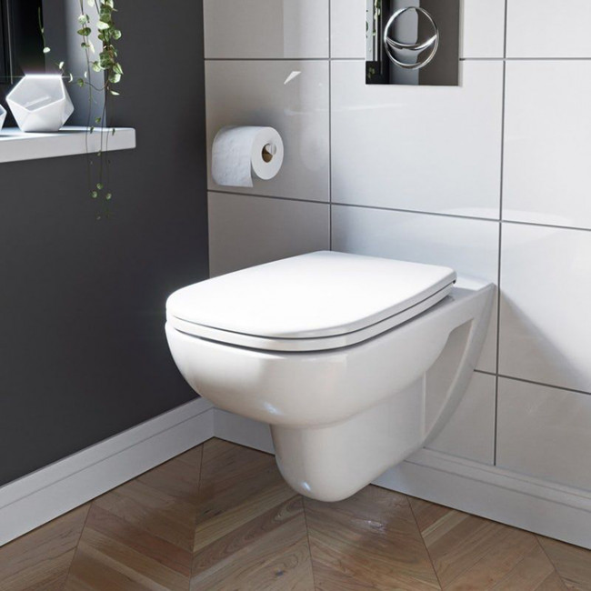 Duravit D-Code Комплект: подвесной унитаз 253509 35.5х54.5см.+ сиденье с автоматическим закрыванием 006739