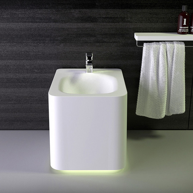 KNIEF Shine Биде напольное 58х39х41 см, с 1 отв под смеситель, цвет: белый