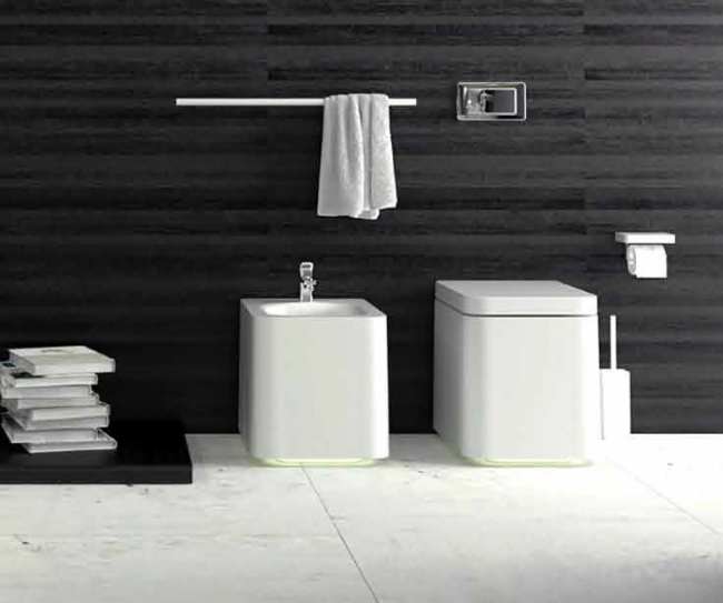 KNIEF Shine Биде напольное 58х39х41 см, с 1 отв под смеситель, цвет: белый