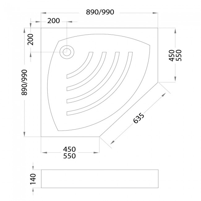 Душевой поддон Veconi Tezeo acrylic TZ-03, 1000x1000x140, акрил, белый Душевой поддон Veconi Tezeo acrylic TZ-03, 1000x1000x140, акрил, белый