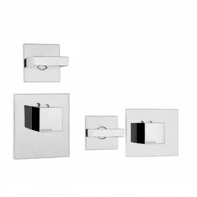 Bossini Z033201.030 Rectangular Термостат для душа, встраиваемый, с девиаторм/запорным вентилем на 1 или 2 выхода, уст-ка верт/гор., Bossini Z033201.030 Rectangular Термостат для душа, встраиваемый, с девиаторм/запорным вентилем на 1 или 2 выхода, уст-ка верт/гор.,
