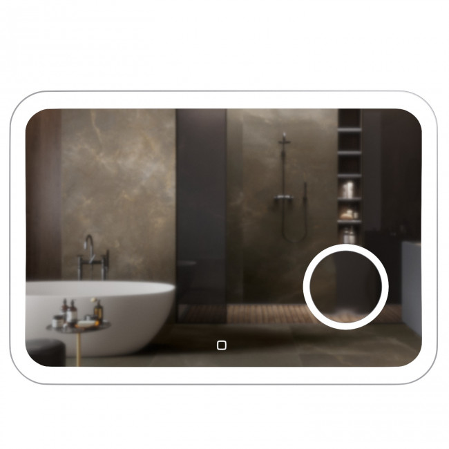 Зеркало MIXLINE "Эльза" 800*550 (ШВ) сенсорный выключатель,светодиодная подсветка+увеличит. зеркало (547312) Зеркало MIXLINE "Эльза" 800*550 (ШВ) сенсорный выключатель,светодиодная подсветка+увеличит. зеркало (547312)