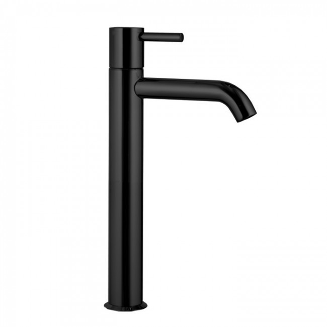 Fantini Nostromo Смеситель для раковины, 1 отв., без донного клапана, излив 145мм, цвет: черный матовый Fantini Nostromo Смеситель для раковины, 1 отв., без донного клапана, излив 145мм, цвет: черный матовый