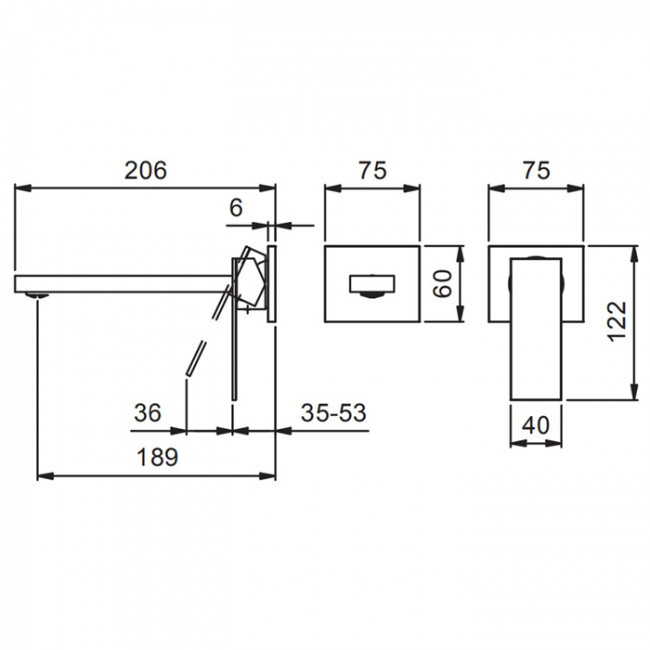 Fantini Mint Смеситель для раковины, встраиваемый, цвет: нержавеющая сталь 34 93 F811B Fantini Mint Смеситель для раковины, встраиваемый, цвет: нержавеющая сталь 34 93 F811B