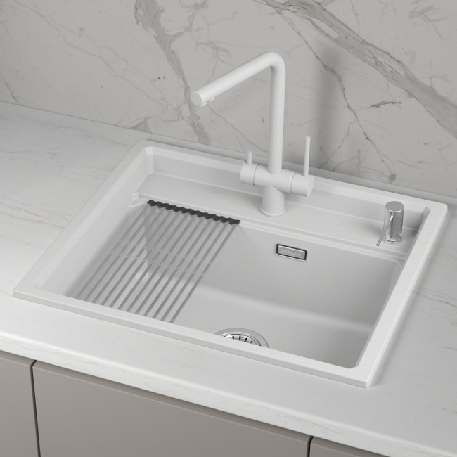 Кухонная мойка GRANULA кварц (6003i, АРКТИК) Кухонная мойка GRANULA кварц (6003i, АРКТИК)