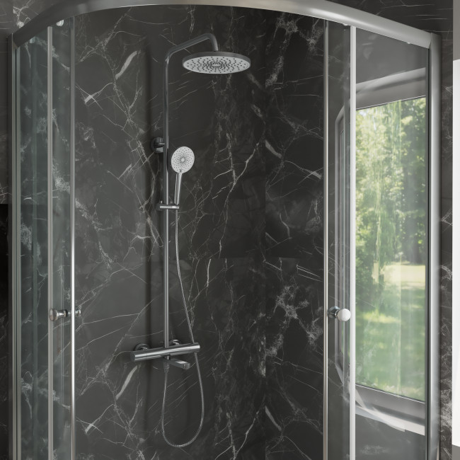 Тропическая душевая система RUSH термостатическая с изливом хром (ST4235-70)