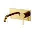 Carlo Frattini Spillo Up Смеситель для раковины, настенный монтаж, излив 200 мм., донный клапан click-clack, цвет: золото