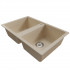 Мойка MIXLINE ML-GM23 двухчашевая  бежевая (328) 770*500*190мм NEW (552040)