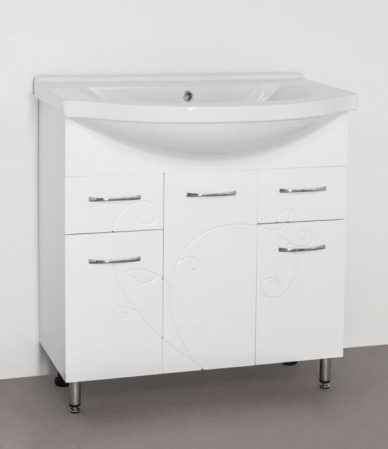 Тумба с раковиной Style Line Эко Фьюжн 26 (2 ящ.) под умывальник Эльбрус 81 Тумба с раковиной Style Line Эко Фьюжн 26 (2 ящ.) под умывальник Эльбрус 81